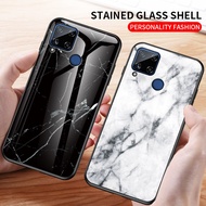 Huawei Y5P Y6P Y7P 2020 Nova 7 7i 5T 3i Huawei Y9S Y6S Y7 Y9 Prime 2019 Case Tempered Glass With Soft TPU Frame Marble Shockproof Back Cover