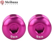 MEIHUAA 2PCS Cycle Pedal Dust Cap, M14 Thread Lightweight Cycle Pedal Dust Cover, Durable 9mm with W