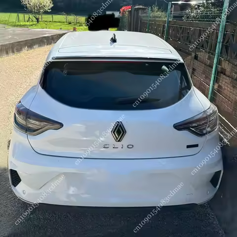 For Renault Clio 5 MK5 E-TECH R.S.Line Sce TCe dCi 2019-2025 Rear Trunk Roof Spoiler Lip Cap Splitte