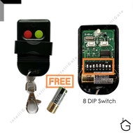 AUTOGATE REMOTE CONTROL KEY 8 DIP SWITCH 330 MHZ / 433 MHZ