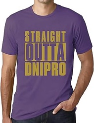 Men's Graphic T-Shirt Straight Outta Dnipro Eco-Friendly Limited Edition Short Sleeve Tee-Shirt Vint