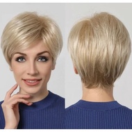 GRIYA REMA Women's Blonde Wig Korean Style Wig Short Women's Wig Short Wig Blonde Wig Short Wig