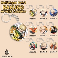 GANTUNGAN KATSUKI BAKUGO MY HERO ACADEMY KEYCHAIN CUTE ANIME ROUND KEYCHAIN GIFT CUSTOM PRINT SEMAUM