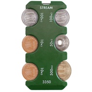 【From Japan by Pogi】Coin holder for 3350 yen with 10, 50, 100, and 500 yen coins, portable case.