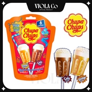 [Chupa Chups] 6 pieces Fizzy Lollipops 90g (Coke/Orange) Fizzy Drinks Candy