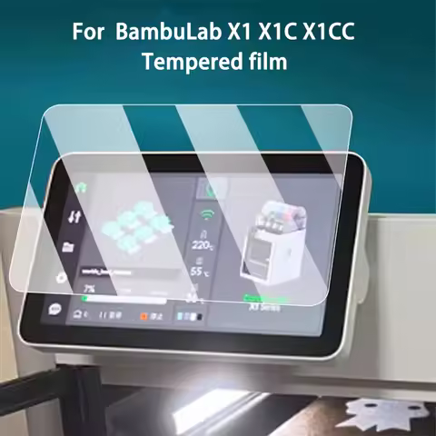 9H Scratch-Proof Premium Protective Tempered Glass Screen Protector Shield Film for BambuLab X1 X1C 