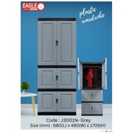 Eagle Diy Cabinet Heavy duty/Almari Baju Plastik/Kabinet plastik/Plastic Storage / cabinet gantung / almari hanger