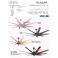 Elmark DC Fan Elmark 9TB72 72 inches 9-blade Remote Ceiling Fan 6-Speed (Silent DC Motor) 72 inches Ceiling Fan