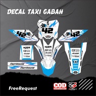 Decal Ojek Gabah Decal Taxi Gabah Yz New Decal Ojek Gabah Vinyl Material Hologram Material Free Cust
