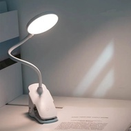 Clip LED Desk Lamp 3 Colors Dimming Eye Protection Night Light Desktop USB Reable Study Bedroom Bedside Table Lamps