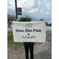 BANNER KLASIK KAIN BELACU PELBAGAI SAIZ (3 ft)