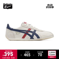Onitsuka Tiger鬼塚虎男鞋 慢跑鞋透气轻便男女款运动休闲鞋RUNSPARK D201L 白色/藏青色 39.5