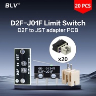 BLV 20 PCS D2F-J01F Limit Switch D2F to JST PCB adapts the Omron D2F family of micro switches to a s