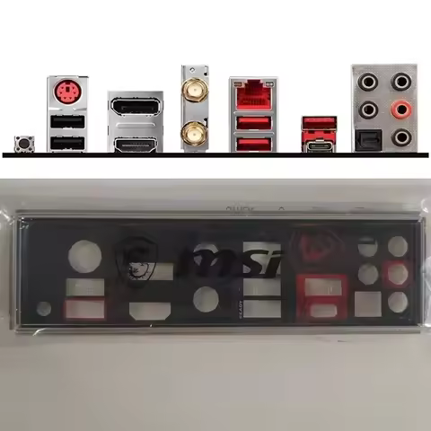 Original/OEM For MSI B450 GAMING PRO CARBON AC I/O Shield Back Plate BackPlate Blende Bracket