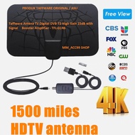 Taffware Antena TV Digital DVB-T2 High Gain 25dB with Signal Booster Amplifier - TFL-D146