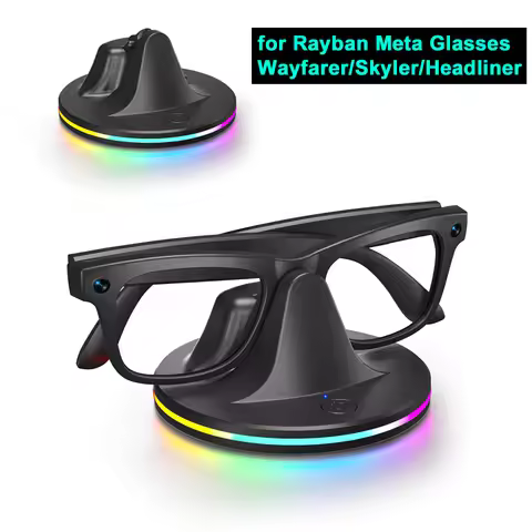 Charger Stand for Rayban Meta Smart AI Glasses Wayfarer/Skyler/Headliner mini Charging Station with 