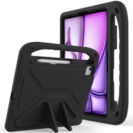 Case for iPad Air 13 Inch M2 M3 2024/2025 Lightweight EVA Shockproof Handle Stand Cover Kids Friendl