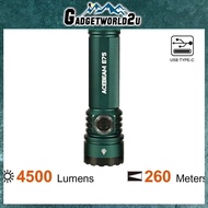 Acebeam E75 Teal 6500K Cool White LED 4500 Lumens USB Rechargeable EDC Flashlight