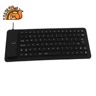 Silicone Mute Soft Keyboard 85-Key Computer Keyboard USB Wired Keyboard