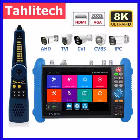 IPC9800 Movtadhs pro 8K cctv tester monitor HD IPC AHD TVI CVI Camera Test utp testing tool video te