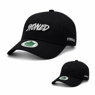 [ READY STOCK ] STONED Curve Brim Cap | Adjustable Casual Baseball Hat
