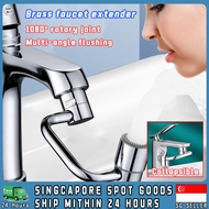 【SG STOCK】1080° Universal Rotation Bathroom Sink Brass Faucet Expander 2-Mode Water-Saving Pressuriz