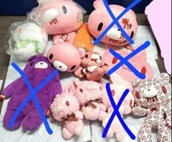 Taito Gloomy Bear 暴力熊 暴力兔 汎用兔 血腥熊 殺人熊 白色 爪手 粉紅色 多款 毛公仔 景品 中古 已絕版 全新正版有牌 生日禮物 價錢請看描述