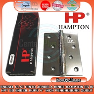 HP HAMPTON ES IR HPT 90 4" HINGE BUTTERFLY DOOR IRON WINDOW 4 INCH INCH INCH INCH STAINLESS STEEL HI