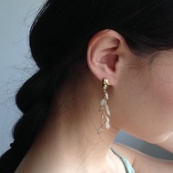 容金阿勃勒 耳環 / 耳夾可 樹脂 925耳針 手工樹脂 夾式耳環 禮物