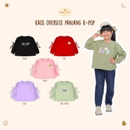 AMIGO Oversized Long Sleeve T-Shirt for Girls Ages 2-8 Years