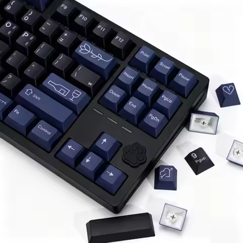 KBDiy Clone GMK Keycaps Retro GMK First Love Cherry Profile PBT ISO Keycap For Magnetic Switches Gam