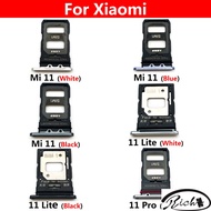 For Xiaomi Mi 11 Lite Mi11 Pro  SIM Card Tray Slot Holder Adapter Socket Repair Parts