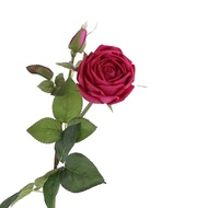 KKV Sladko 2-head Rose Irans Bunga Mawar Artifisial - Purple Red