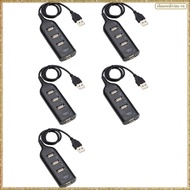 [K O G X] 5X USB Hub 2.0 Multi-USB High Speed Hub Splitter 4-Port USB Hub Adapter for Laptop Receive