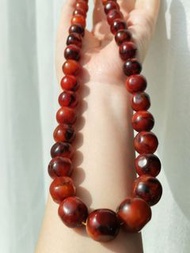 🌹“最輕有機養生寶石”天然波羅的海極老蜜蠟塔鏈 54cm長