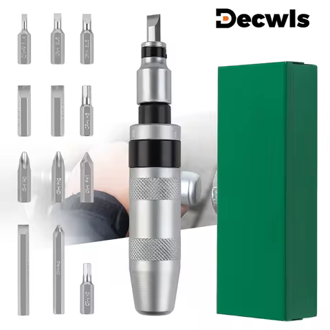 7/12/13 Pcs Manual Impact Screwdriver, Cordless Home Screwdriver Set, Screw Extractor, Professional