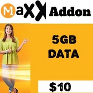 M1 Maxx Data 5GB Addon Ez $10