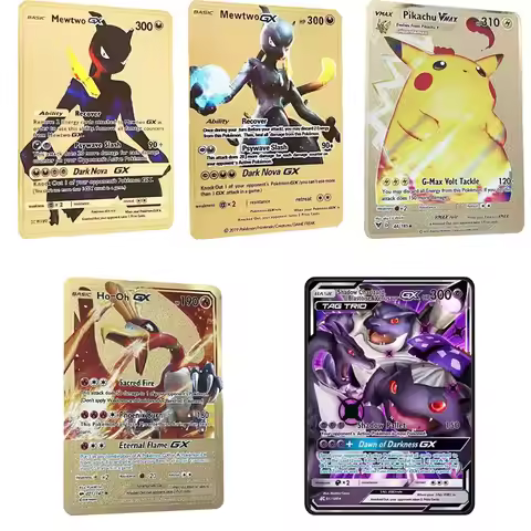 Diy Pokemon Vmax Charizard Metal Card Self-Control Ptcg Collect Signature Trading Flash Card Anime C