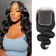 5X5 Lace Closure Body Wave With Baby Hair 5 By 5 Closure Free Part Transparent Lace Brazilian Virgin