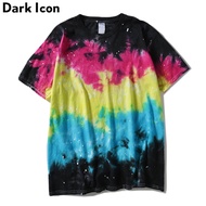 DARK ICON Colortone Tie Dye Crew Neck Hipster Mens T-shirt Short Sleeve 2019 Summer Casual Tshirt Me