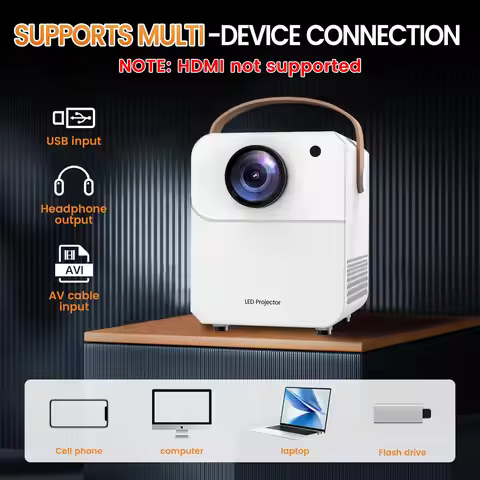 CY303 PRO WiFi Mini Projector 4K Supported 720P Electric Auto Focus Portable Phone Screen Mirroring