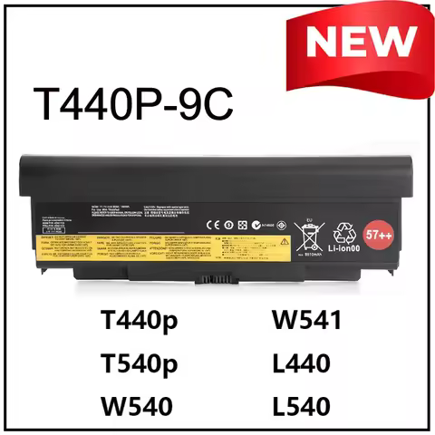8960 mAh T440P-9C Replacement Li-ion Laptop Battery for Lenovo ThinkPad T440P T540P W540 W541 L440 L