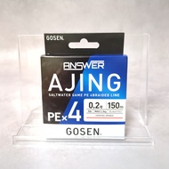 Gosen Answer Ajing PE×4 150m Series