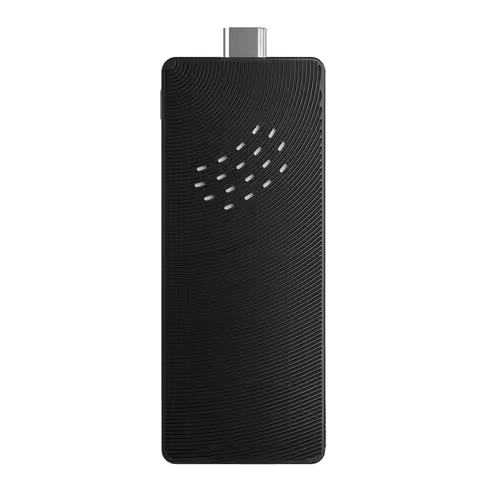 Mini PC Stick Fanless, Micro Desktop Computer Win 10 Celeron J3455, 4GB RAM 64GB EMMC EU Power Adapt