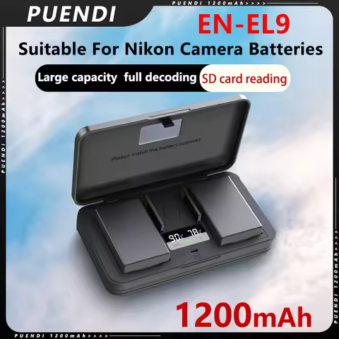 EN-EL9 EN EL9A ENEL9 Batteries + Charger For Nikon D40 D50 D40X D60 D70S D80 D100 D300 D700 D3000 D5