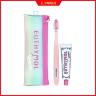EUTHYMOL Whitening Travel Kit (Toothpaste 40g + Toothbrush Random + Hologram Pouch) / Non-Peroxide T
