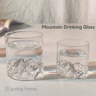 Mountain Glass Cup Drinks Beverages Juice Whiskey Party Tea Coffee Mug Glassware Minimalist Water
