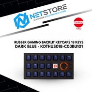TAI-HAO RUBBER GAMING BACKLIT KEYCAPS 18 KEYS - DARK BLUE - KDTHUS018-C03BU101