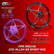 PPR RACING CNC ALLOY S5 SPORT RIM BINTANG AVANTIZ SOLARIZ EGO LC EGO GEAR 1.4/1.4-17