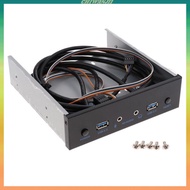 [Chiwanji1] 2Port USB 3.0 Front Panel Expansion Bay Hub AUDIO 3.5mm & Power Switch